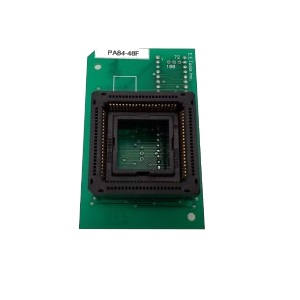 A PA84-48F board with a chip on it.